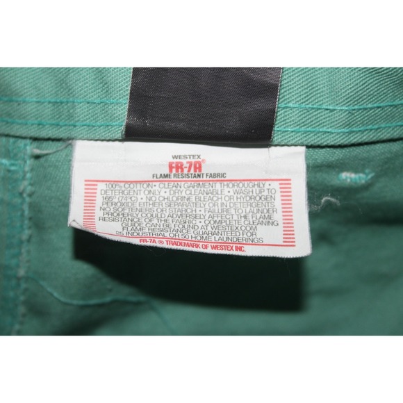TILLMAN WESTEX FR-7A Men's 34 X 34 Green Flame Resistant Cotton Work Pants - Picture 5 of 7